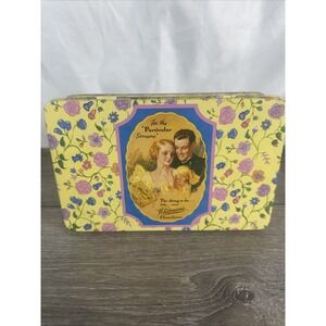 Whitman's 1992 150th Anniversary Floral Hinged Tin Box Vintage